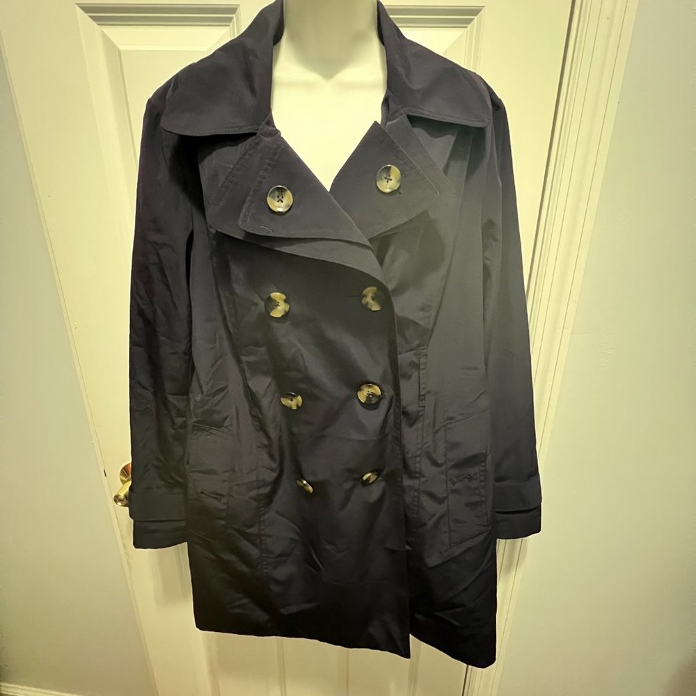 London Fog Purple Trench Coat Women Large